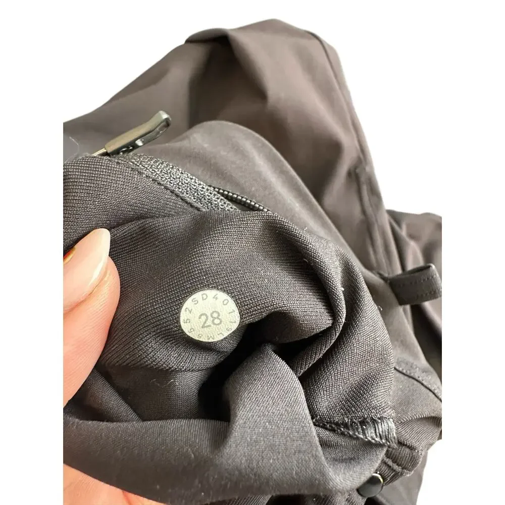 Lululemon Black ABC Slim Fit Pants Warpstreme Classic-Fit‎ Trouser Pant Size 28